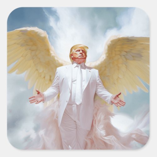Sticker Trump with Wings