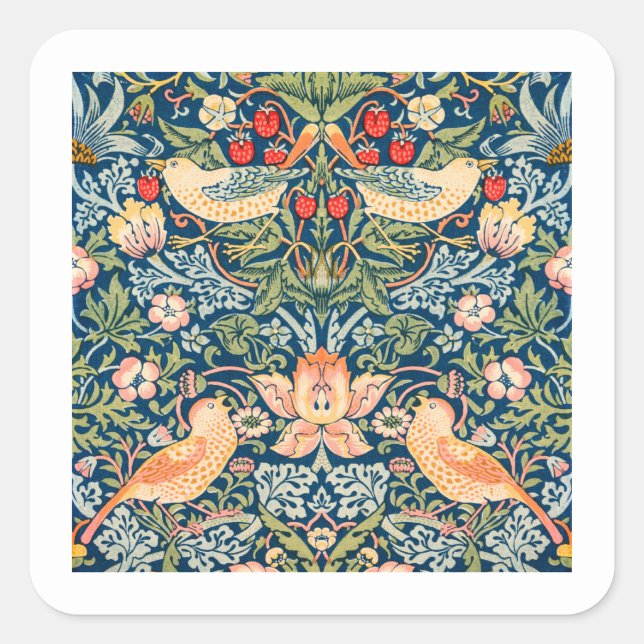 STICKER : WILLIAM MORRIS : STRAWBERRY THIEVES (Front)