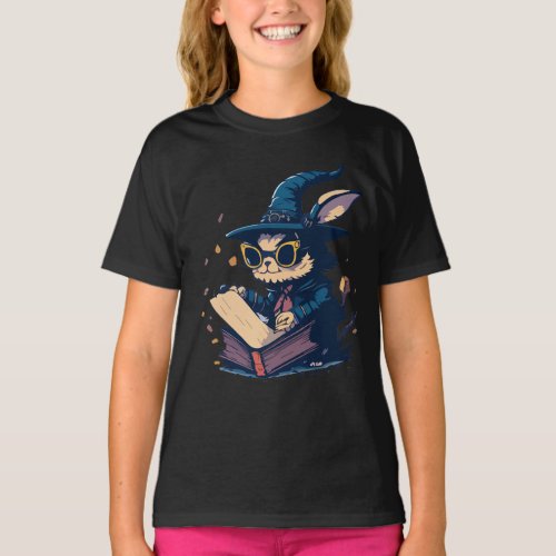 Sticker Witch Rabbit T_Shirt
