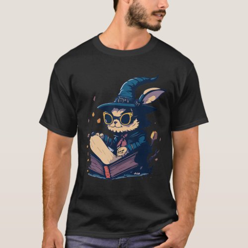 Sticker Witch Rabbit T_Shirt