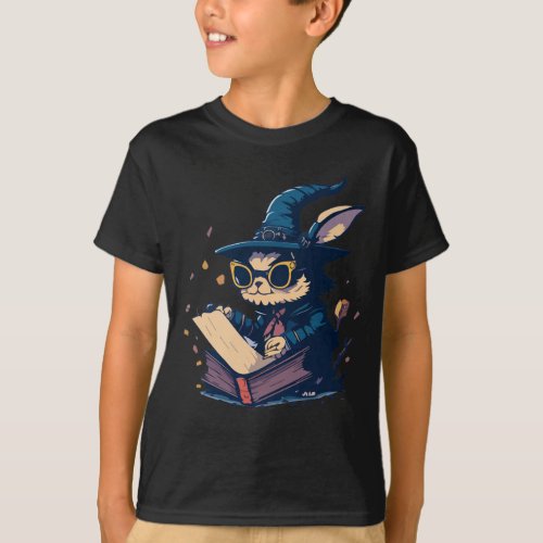 Sticker Witch Rabbit T_Shirt