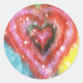Sticker With A Lovely Heart by SannelDesign at Zazzle