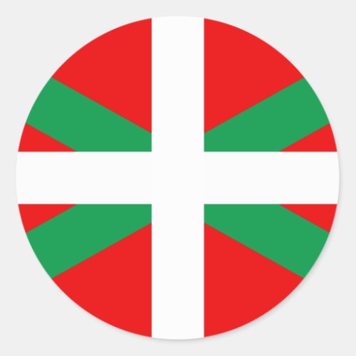 Sticker with Basque Flag Ikkurina