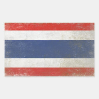 Sticker with Distressed Thailand Flag