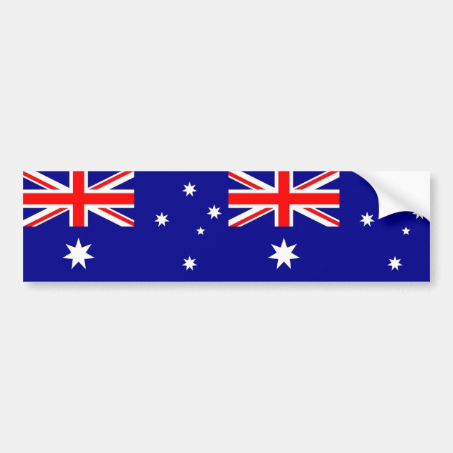 Sticker with Flag of Australia (Front)