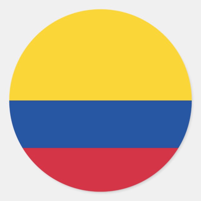 Sticker with Flag of Colombia (Front)