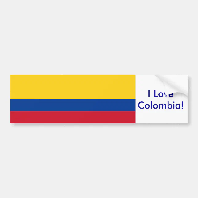 Sticker with Flag of Colombia | Zazzle