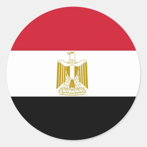 Sticker with Flag of Egypt