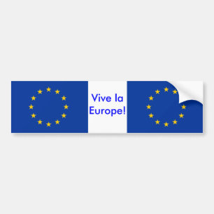 Sticker with Flag of European Union