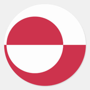 Sticker with Flag of Greenland