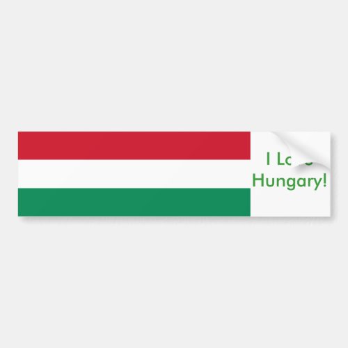 Sticker with Flag of Hungary