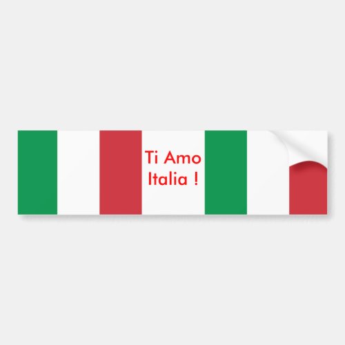 Sticker with Flag of Italy
