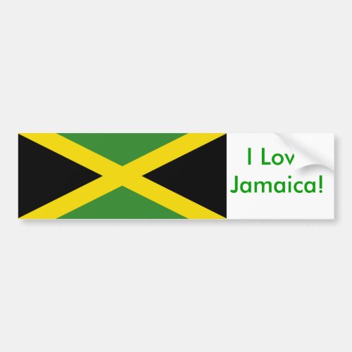 Sticker with Flag of Jamaica