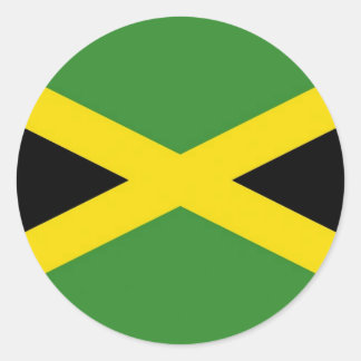 Sticker with Flag of Jamaica