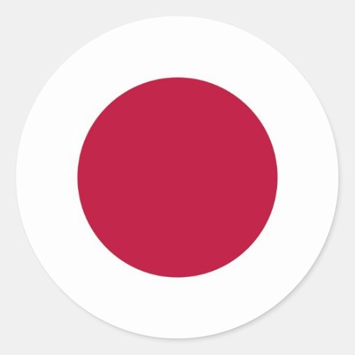 Sticker with Flag of Japan