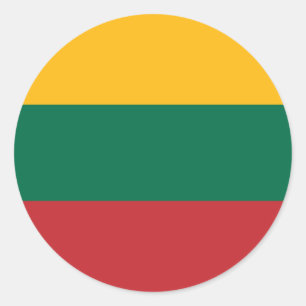 Sticker with Flag of Lithuania