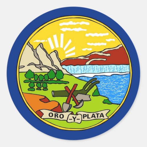Sticker with Flag of Montana