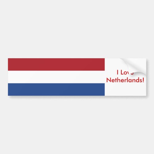 Sticker with Flag of Netherlands