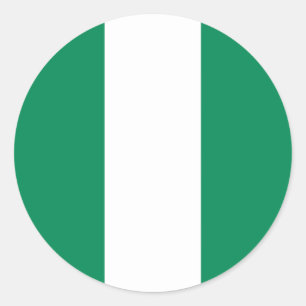 Sticker with Flag of Nigeria