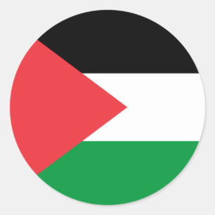 Sticker with Flag of Palestine