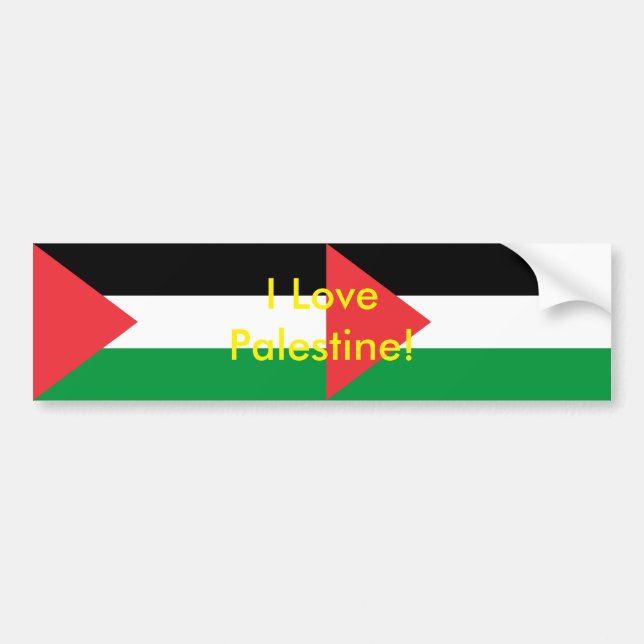 Sticker with Flag of Palestine (Front)