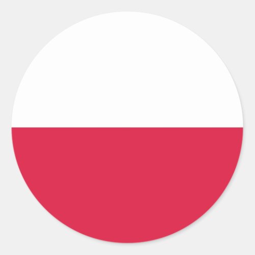 Sticker with Flag of Poland