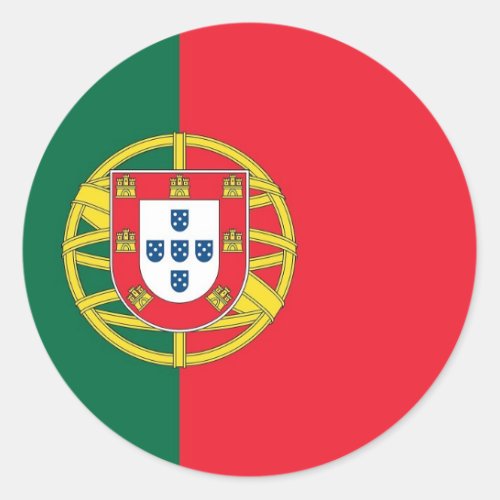 Sticker with Flag of Portugal