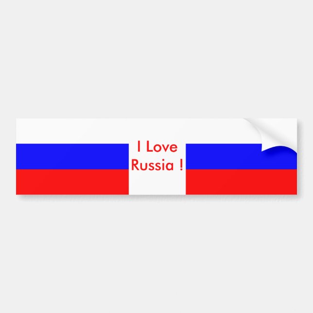 Sticker with Flag of Russia (Front)