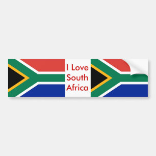 Sticker with Flag of South Africa