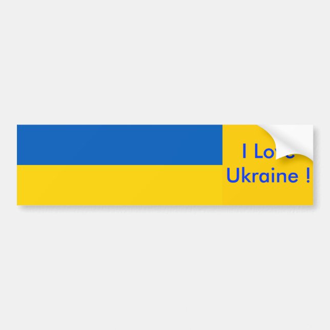 Sticker with Flag of Ukraine (Front)