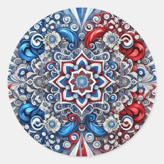 Sticker with French Colors Design (Front)