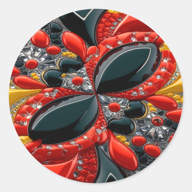 Sticker with Germany Colors Design (Front)