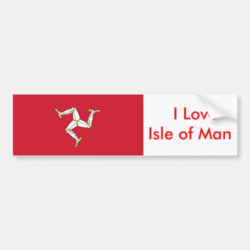 Sticker with Isle of Man Flag