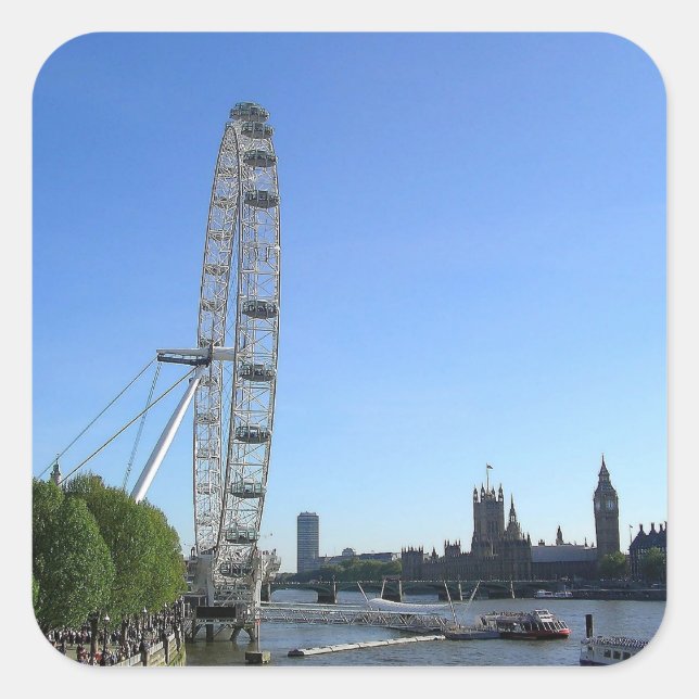 Sticker with London Eye Ferris Wheel (Front)