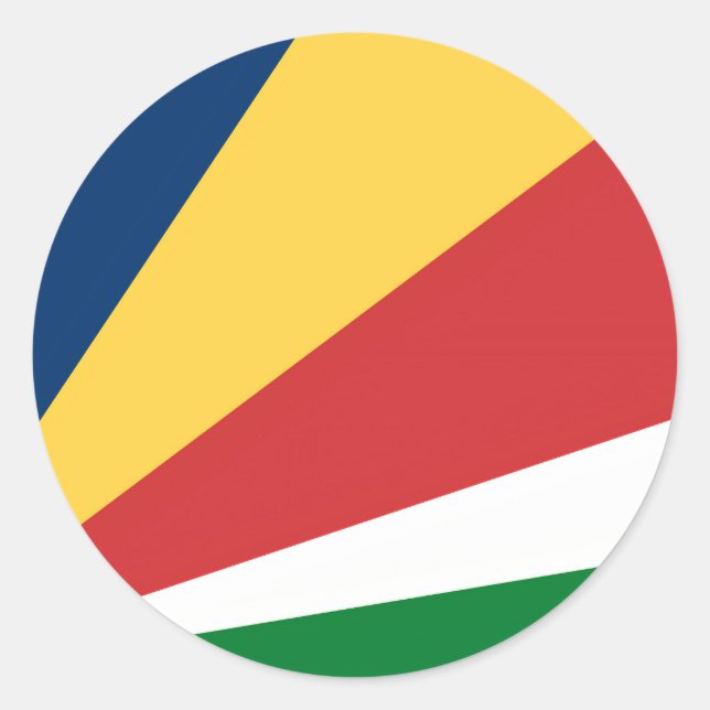 Sticker with Seychelles Colors Design (Front)