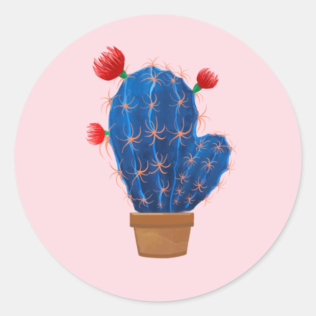 Sticker with sweet cactus (Front)