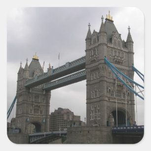 Sticker with Tower Bridge over the Thames River