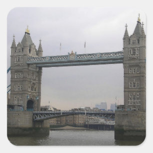 Sticker with Tower Bridge over the Thames River