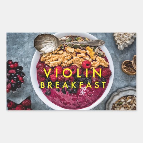 Sticker with Violin Breakfast logo