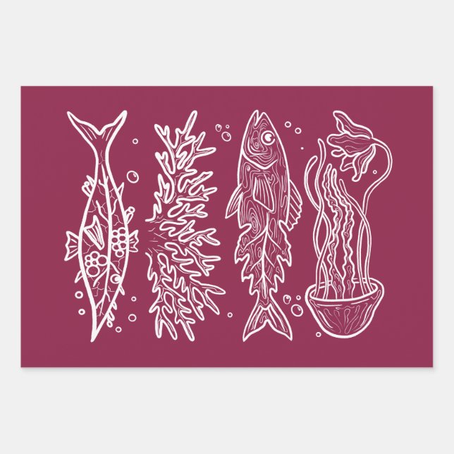 Sticker Wrapping Paper Sheets (Front)