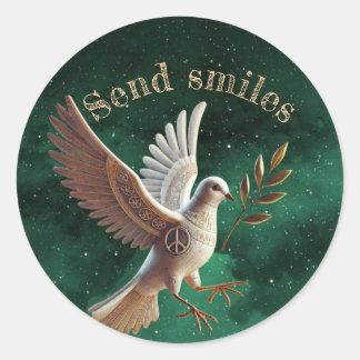 StickerA touch of positivity and happiness on your Classic Round Sticker