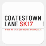 coatestown lane  Stickers