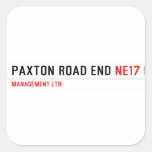 PAXTON ROAD END  Stickers
