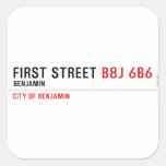 First Street  Stickers