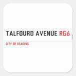 Talfourd avenue  Stickers