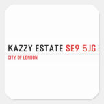 KAZZY ESTATE  Stickers