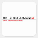 mint street jerk.com  Stickers