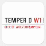 TEMPER D  Stickers