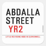 Abdalla  street   Stickers