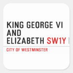 king george vi and elizabeth  Stickers